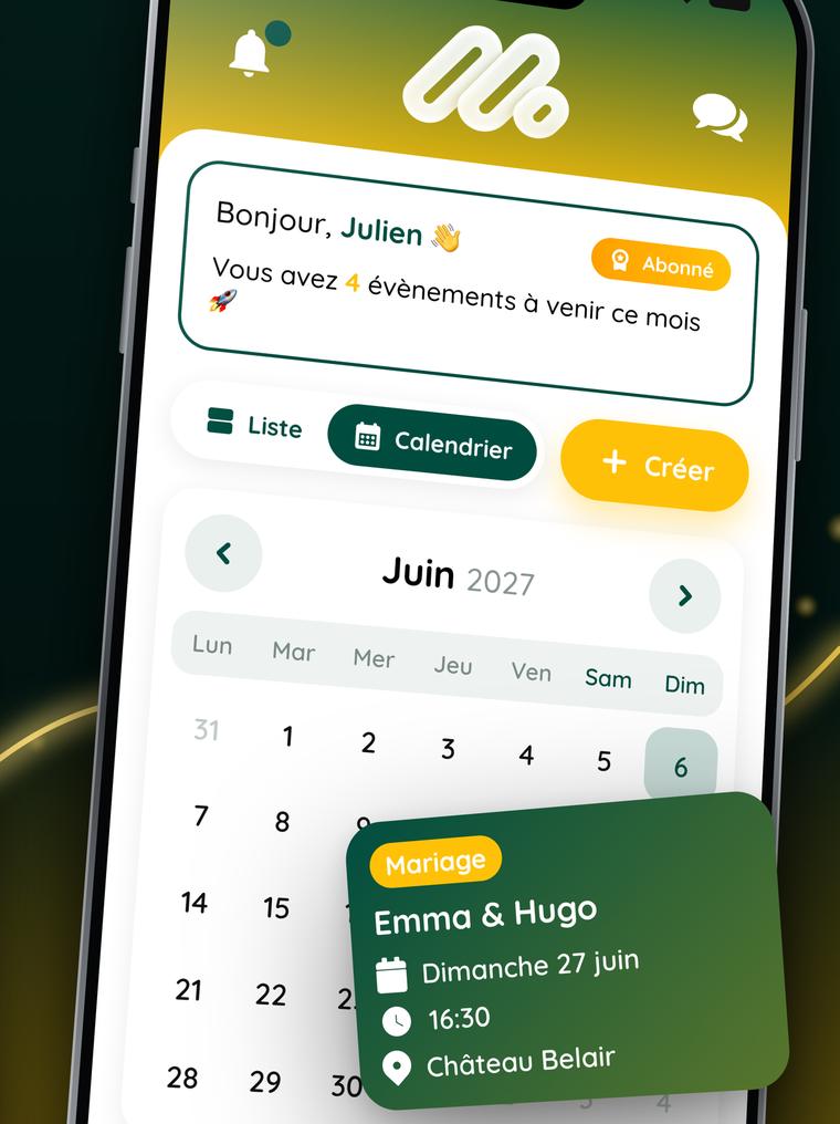 Capture de l'application MomentFlow