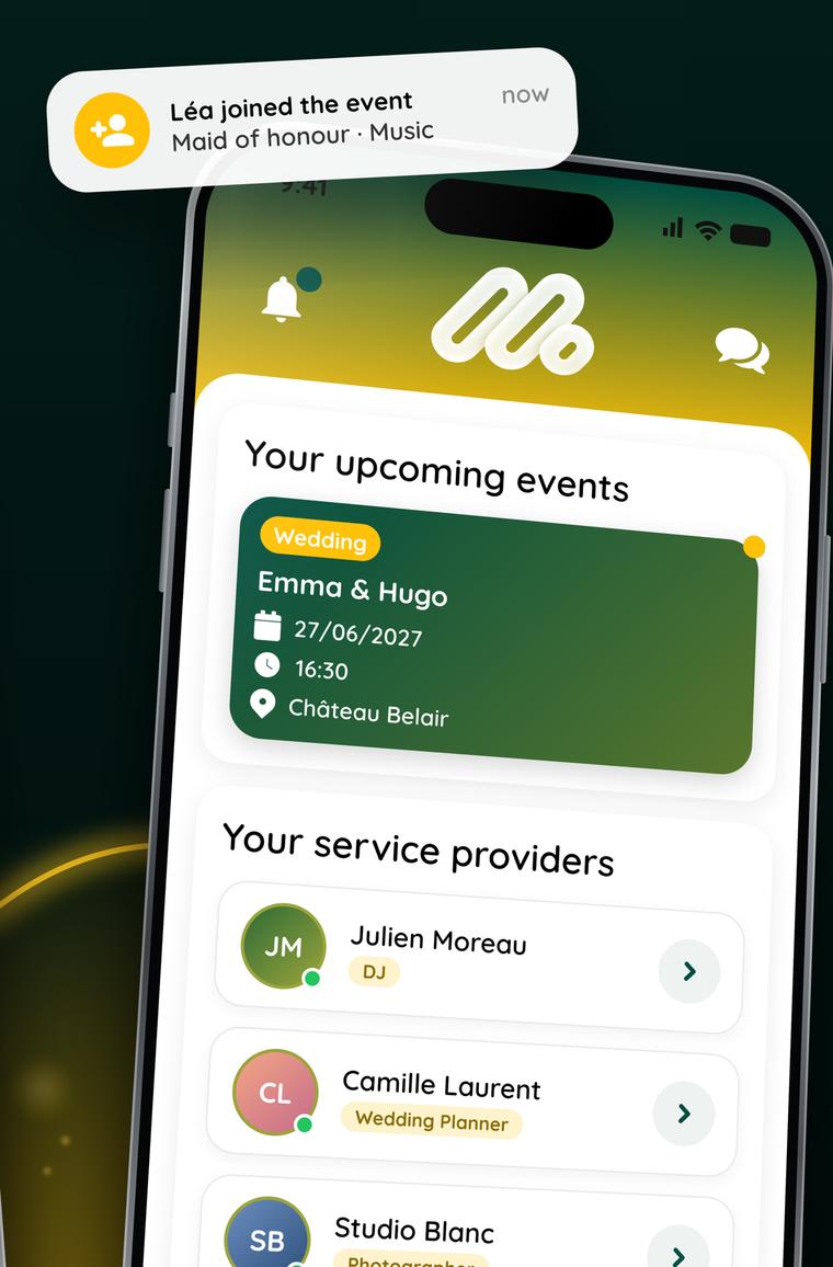 Captura de la aplicación MomentFlow