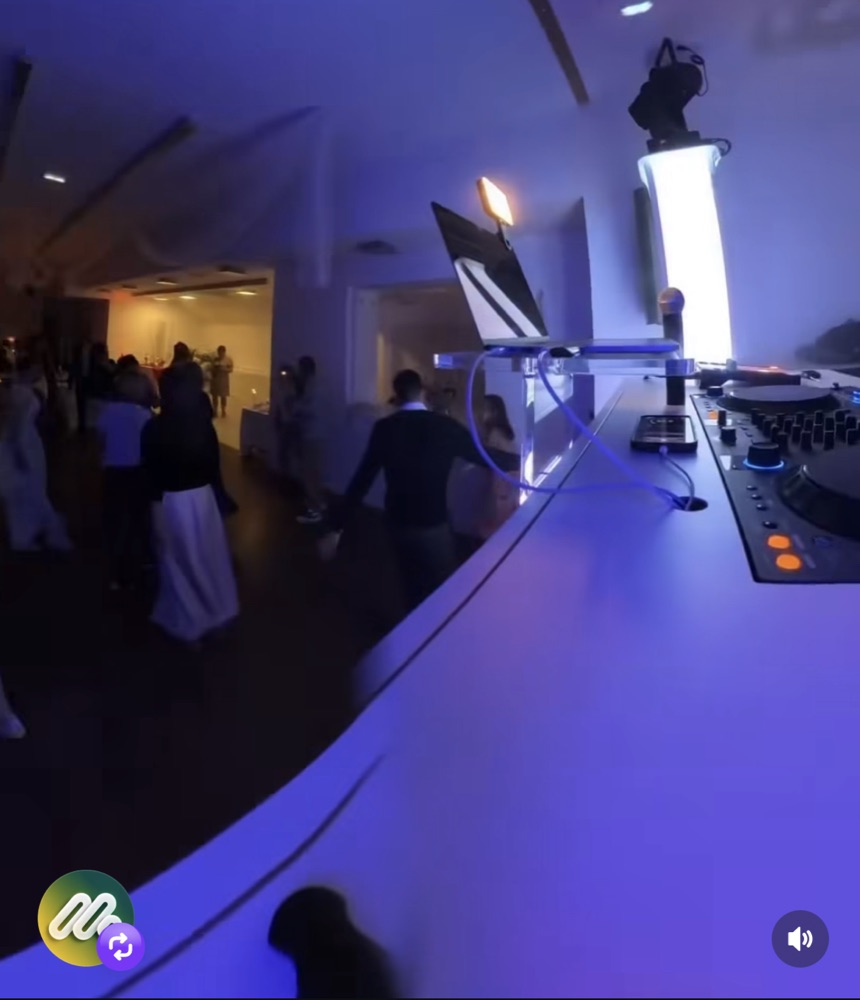 “When you bring a nightclub vibe to a wedding”
